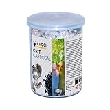 Croci Grit Carbosal 350g - Mezcla Mineral para pájaros con Calcio y carbón Vegetal, con Conchas de ostras, favorece la digestión, para Canarios, Loros y Aves exóticas.