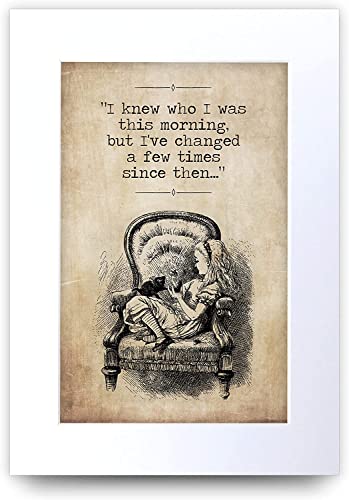 HWC Trading A4 Alice in Wonderland This Morning Cadeaux pour décorer la maison Idéal pour les chambres, les études et les salons - A4