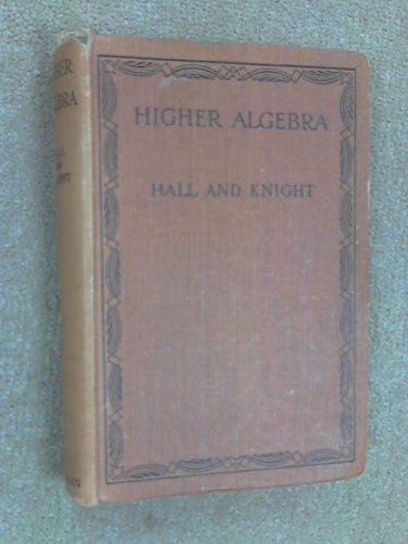 Higher Algebra B000SDU6XA Book Cover
