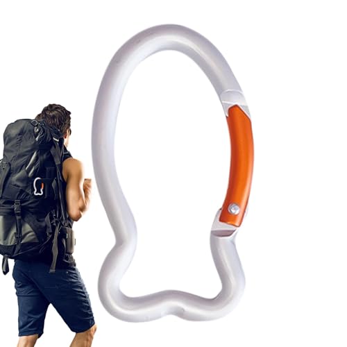 Cierre de mosquetón, gancho para llavero, pinzas de metal resistentes, hebillas resistentes para accesorios de camping de aleación de aluminio, llavero con mosquetón de resorte para camping,