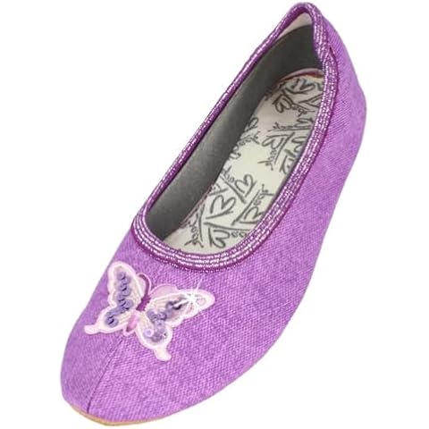 Beck Girls Glittering Butterfly Ballet Shoes Cover