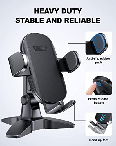 Cell Phone Stand, Desk Phone Holder, Adjustable Cell Phone Holder Thick Case Friendly Cellphone Cradle Desktop Dock, Professional Level For Office, Compatible With Iphone And All Smartphones - Black #TOP1