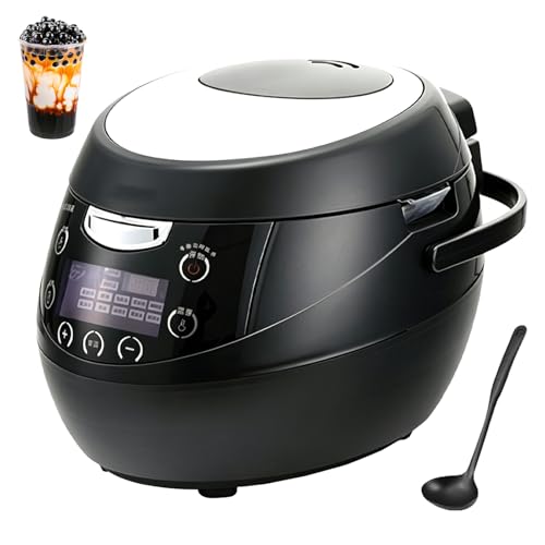 Olla de té de burbujas totalmente automática, máquina de perlas de tapioca de 6L/8L con panel táctil inteligente y control de temperatura, antiadherente para restaurantes y tiendas de postres
