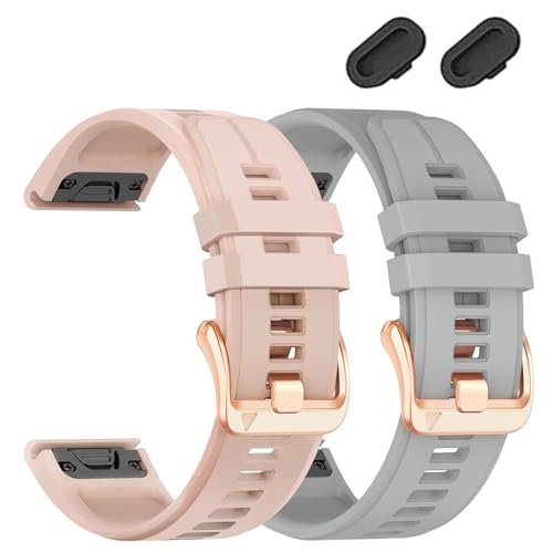 Correa de silicona suave 20mm compatible Garmin Fenix miniatura 1