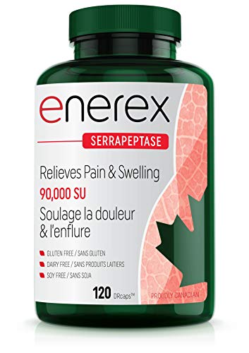 ENEREX Serrapeptase 90,000 SU - Pain and Inflammation Enzyme (90,000 SU, 120)