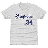 500 LEVEL Kevin Gausman Youth Shirt - Kevin Gausman Toronto Script (Tri Ash, 8Y Medium)