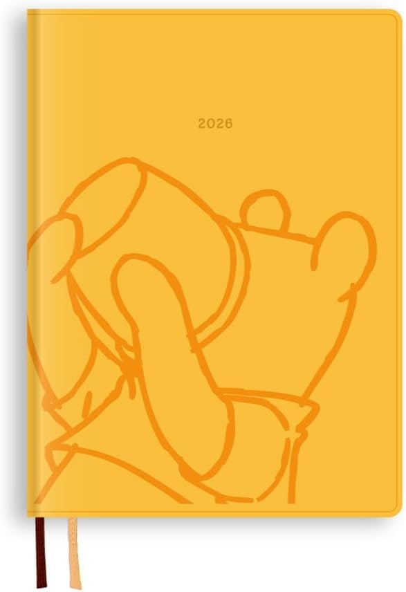 Daigo Notebook 2026 Disney Weekly Left B6 Winnie the Pooh Yellow E6209 Starts from December 2025