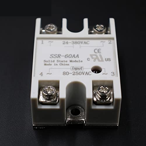 Relé de estado sólido SSR-60AA de 60A CA para control industrial 3