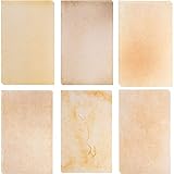 48-Sheet Stationery Paper - Old Fashion Aged Menu Paper for Restaurants, 6 Classic Vintage Antique Designs, Double Sided, Perfect for Printing, Copying, Crafting, Invitations, 8.5 x 14 Inches