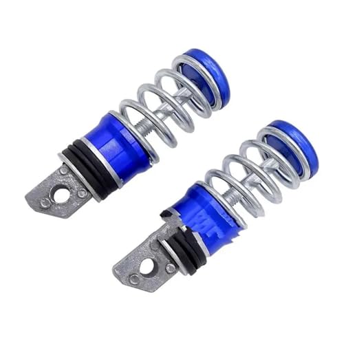 Repose pieds moto bleu avant à ressort pour Yamaha Honda Suzuki