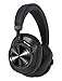 Bluedio T6S Bluetooth Headphones Over Ear with Mic, Active Noise Canceling Headset Voice Control Support Amazon Web Services (AWS), Wireless headphones for Cell Phone/PC, 32-Hrs Play Time, Black