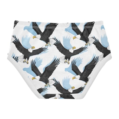 Wusikd Black White Girls' Underwear Cotton American Bald Girls Briefs Soft Toddler Underwear 2T2