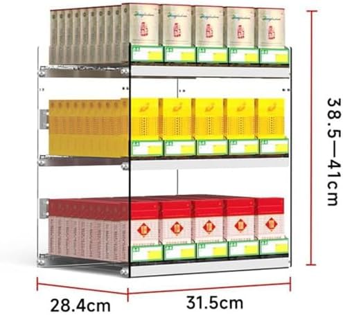 Store Display Rack Wall Mounted Storage Rack Supermarket Convenience Store Automatic Cigarette Rack Space Saving Assembled Display Cabinet,Cigarette Display Rack Shelf - Acrylic Retail Displ image 3