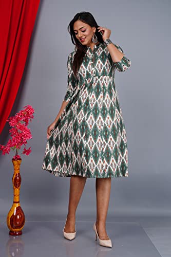Image of Geometric Printed Stylish Anarkali Kurta for Women