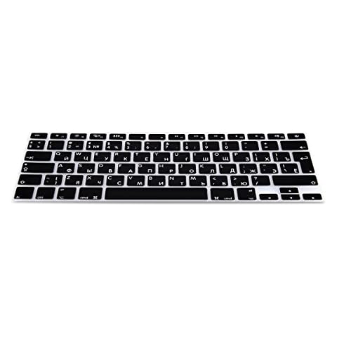 kwmobile Protector de Teclado Ruso para Apple MacBook Air/Pro Retina Cover