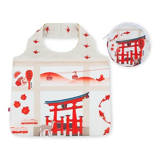 Sac réutilisable japonais JAPONORAMA, grand sac fourre-tout pliable et coloré