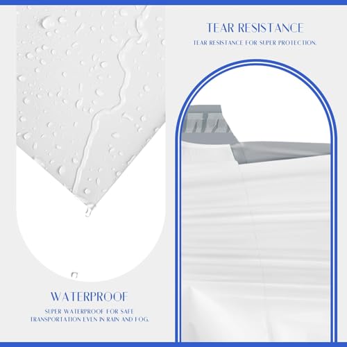 Image of Metronic Poly Mailers 24x36 250 Pack White Extra Large, XXL Bulk Shipping Bags for Small Business, Self Seal Waterproof Shipping Envelopes Mailers Poly Bags for E-commerce Retailers, Heavy Duty 2.5Mil