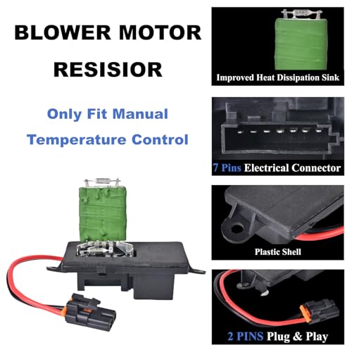 image for PANNUOSCS HVAC Blower Motor Resistor Compatible with 1999-2006 Chevy S