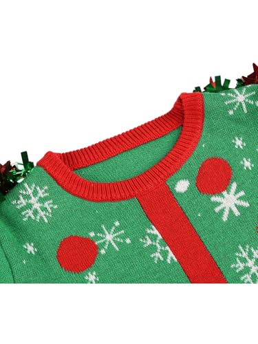 GRAJTCIN Funny Ugly Christmas Sweater Men with Raw Edge Gift Merry Swiftmas Sweater4