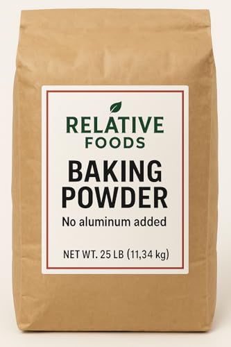 Relative Foods Baking Powder, No Added Aluminum, Cornstarch-Free, 25 lb
