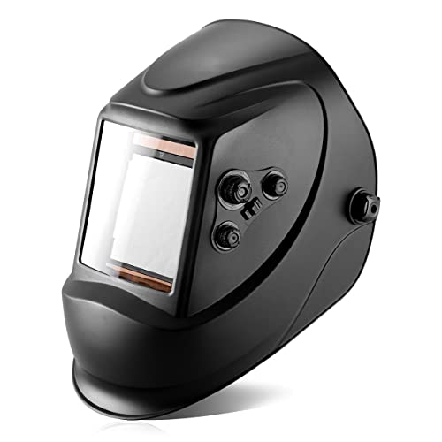 Preisvergleich Produktbild STAHLWERK ST-900X Vollautomatik Schweißhelm Schweißermaske mit großem Sichtfeld inklusive 5 Ersatzscheiben und Aufbewahrungstasche, 7 Jahre Garantie auf Filter