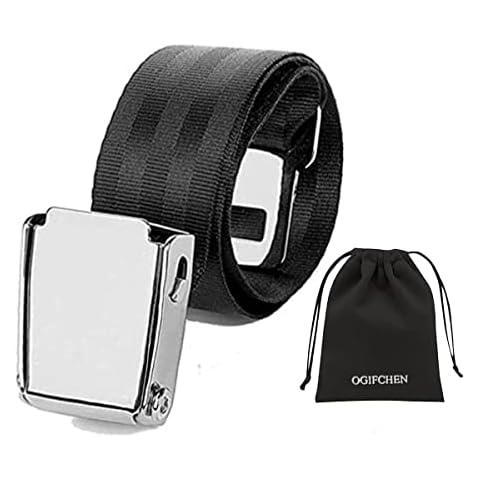 Adjustable 7-31" Airplane Seat Belt Extender - Universal Seat Belt Extender for Airplanes - FITS All Airlines in US Except Southwest 1 Cover