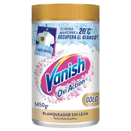 Vanish Oxi Advance - Quitamanchas Multibeneficio Y Blanqueador Para Ropa Blanca, En Polvo, Sin Lejía, 1,2kg