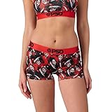 PSD Women's Ghostface Slasher Full Coverage Boy Short Underwear - Soft, Comfortable, & Breathable Boyshort Underwear for Women