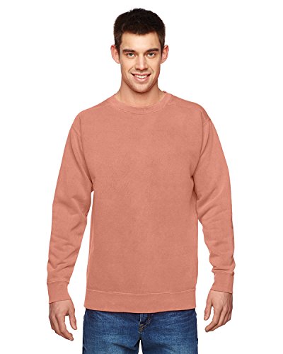 Comfort Colors Mens Crew Neck Fashion-sweatshirts, Terracota, Small US