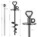 SELEWARE Dog Tie Out Stake Outdoor Anti-Rust Ground Anchor für große Hunde bis zu 220 lbs, Free Swivel Dog Stake Dog Camping Gear Twist Rod Included