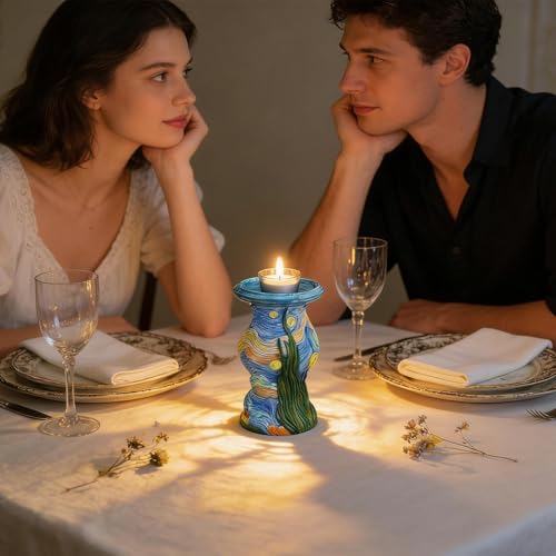 Bougeoir décoratif de mariage et cadeau de Noël idéal pour salle à manger - 4