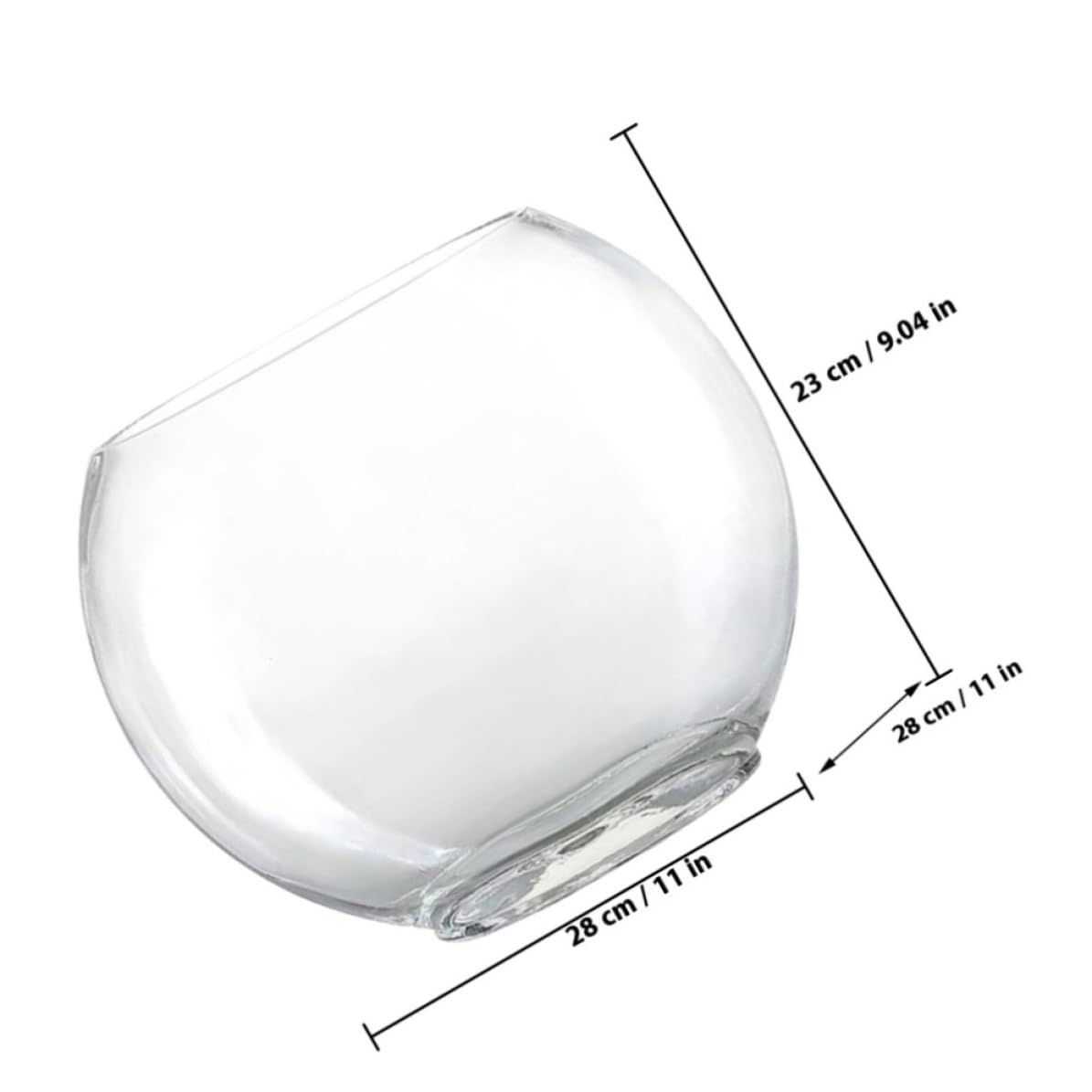 HEMOTON Aquarium en Verre Transparent Décoratif pour Plantes, Style