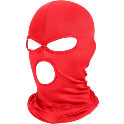 Image of Pukavt 3 Hole Balaclava Ski Mask for Men Women, Thin Full Face Mask