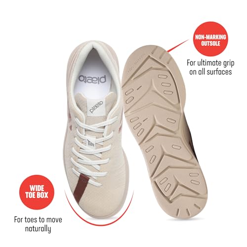 Image of Plaeto Women's Coast Multiplay Sports Shoes| Lightweight Shoes with Breathable Air Mesh | Floease Cushioning for Lasting Comfort