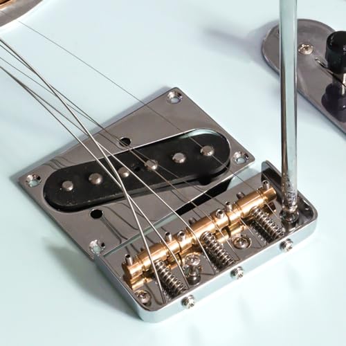 Domofa Short Tele Bridge 3 anel de captador de ponte de latão para estilo Telecaster ou peça de subs