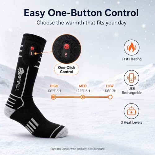 Wool Rechargeable Heated Socks - image 3
