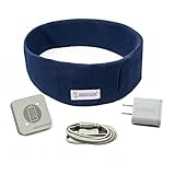SleepPhones Effortless V8 Sleep Headphones by AcousticSheep | 24-hour Battery | Original Comfortable Bluetooth Headphones with Wireless Induction Charging (Medium, Nighttide Navy Breeze, US Wall Plug)