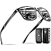 ATTCL Homme Lunettes De Soleil Polarisées Al-Mg métal Cadre Super Léger UV400 CAT 3 CE 8587 Noir