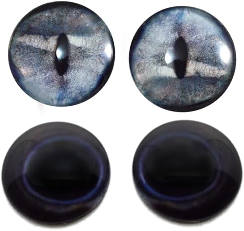 40mm Shark Eyes 2 Pair Bundle Large Sea Creature Great White and Silver Bull Shark Animal Taxidermy Art Jewelry Supply Wire Wrap Jewelry Felt Craft Sculpture image 4