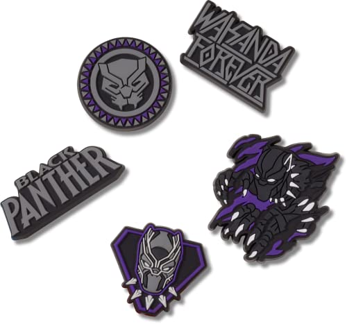 Image of Crocs Jibbitz 5-Pack Disney Shoe Charms | Jibbitz, Black Panther, One Size