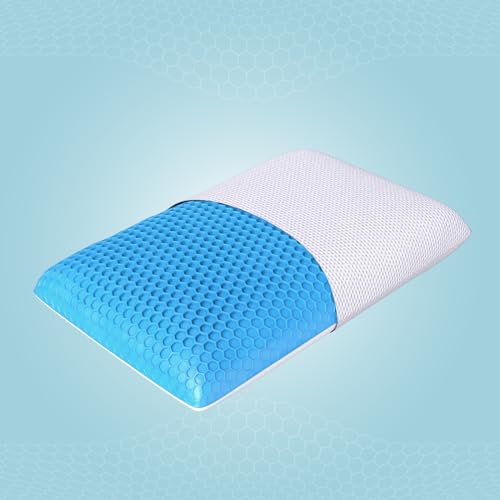 Image of The Sleep Company SmartGRID Hybrid Pillow | Neck & Shoulder Support Sleeping Pillow | Ideal for Stomach and Back Sleepers | 26 x 16 Inches | 4 inch Height | White | Pack of 1
