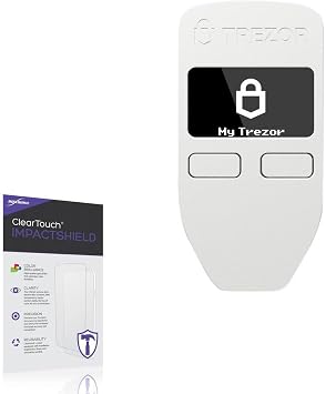 BoxWave Screen Protector Compatible with Trezor Model One - ClearTouch ImpactShield 2-Pack, Impenetrable Screen Protector Flexible Film