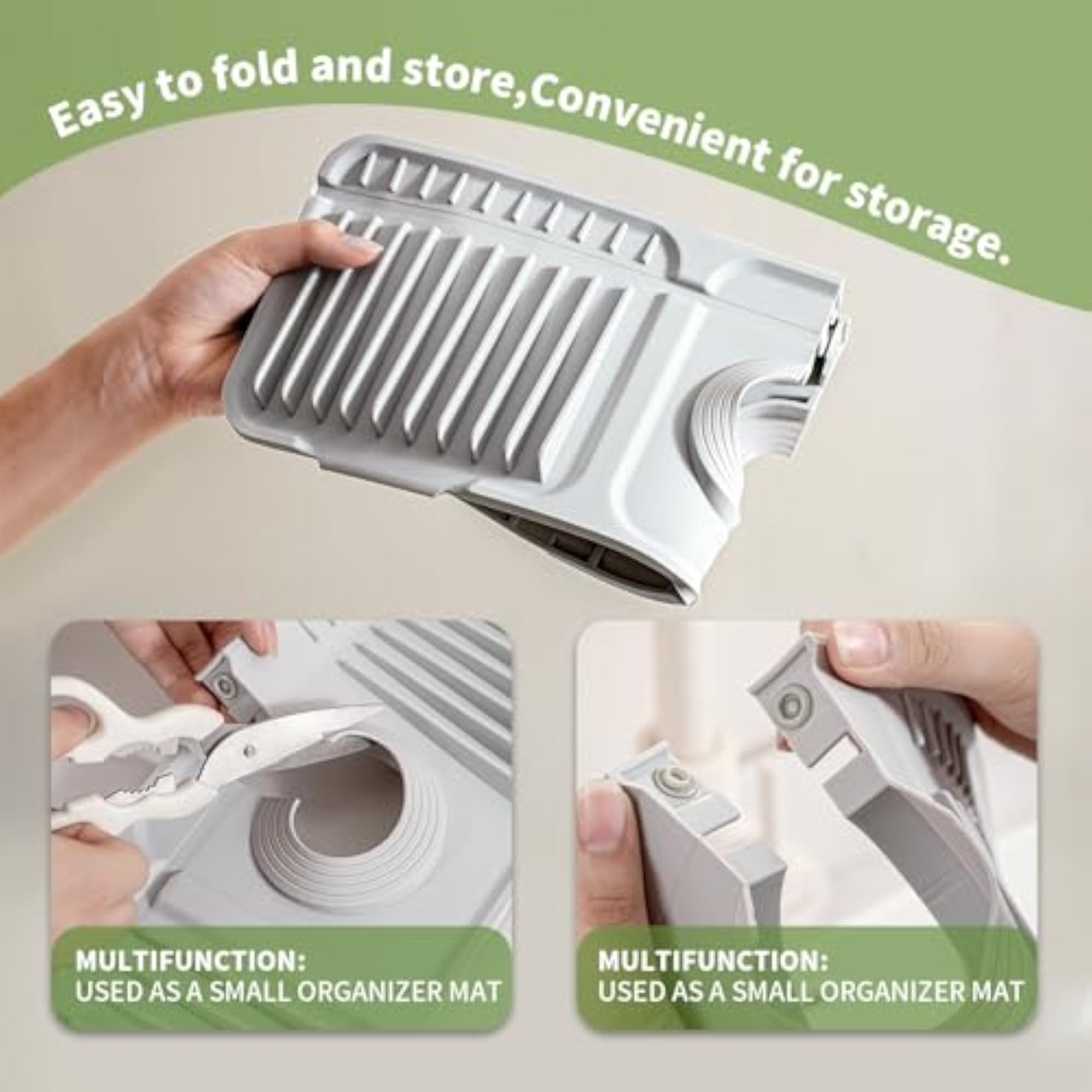 Foldable Silicone Faucet Mat for Kitchen Sink