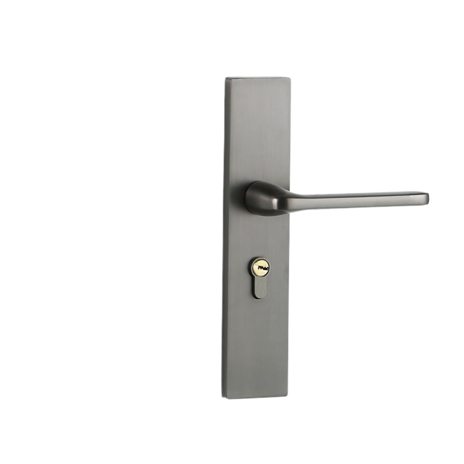 ZONSHJDKR Black Household Zinc Alloy Indoor Solid Wood Handle Door Lock Bedroom Silent Magnetic Hardware 20 Pieces(The Gun Gray Large 50 Copper)