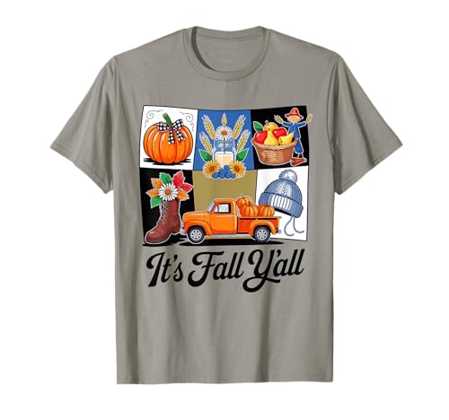 It's Fall Y'all Autumn Pumpkin Season Halloween Thanksgiving T-Shirt