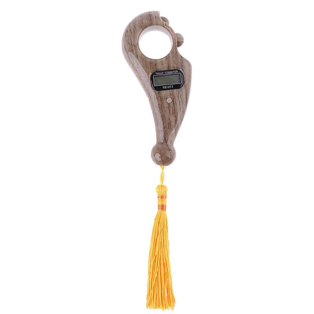Mishrit Digital Finger Hindu Mala Mantra Jap Tasbeeh Misbaha Counter for Prayer Islamic Tasbih Muslim (Light Brown Wood) (B08NF8XGRV) Amazon Price History, Amazon Price Tracker