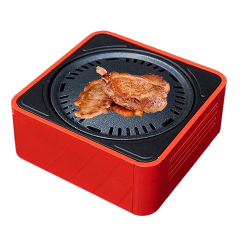 Barbacoa portátil de carbón vegetal para camping, barbacoa de mesa compacta para exteriores, barbacoa compacta con carbón vegetal, para camping, jardín, hogar, picnic, viajes, interior y exterior