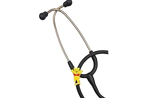 Charmscope Stethoscope Charms - Heartwarming Yellow Teddy Bear for Medical Professionals