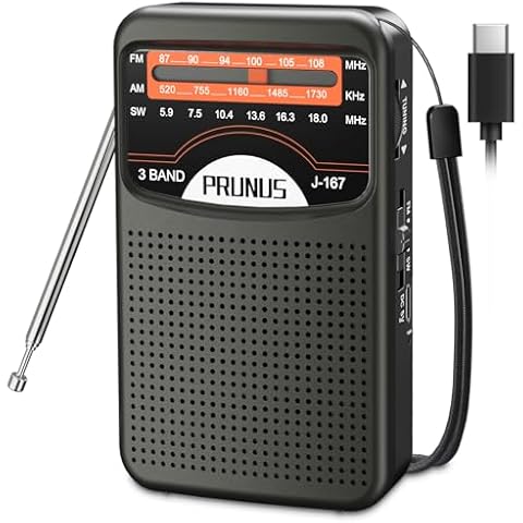 PRUNUS J-167 Radio Portable Rechargeable Cover