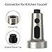Spring Pull Down Kitchen Faucet Head Replacement for Kitchen Faucet, 3-Modes & 7 Adapters Brushed Nickel Finished